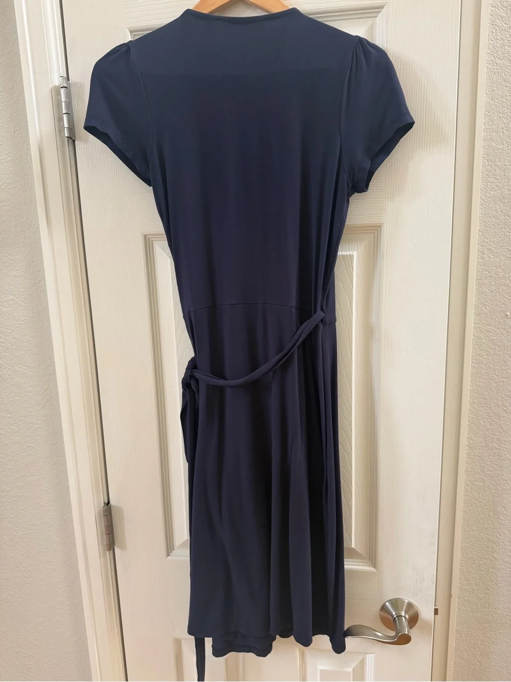 Boden Navy Wrap Dress - Picture 2 of 6